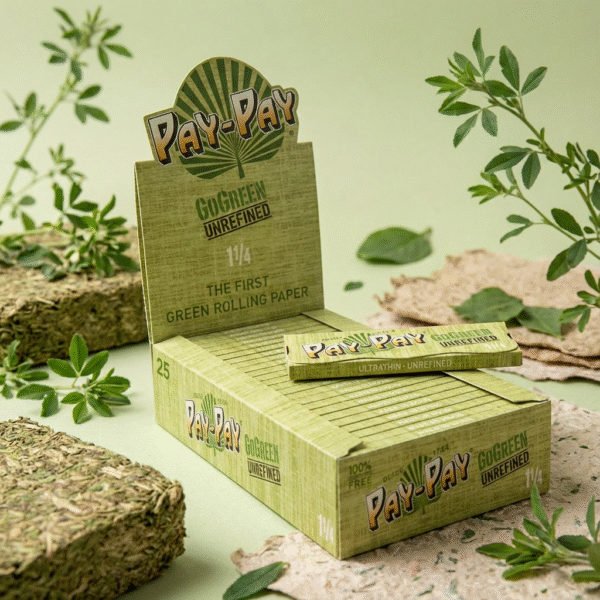 Firefly_Gemini Flash_Create a 1-1 premium commercial product photo of Pay-Pay Go Green with the , using th 105721