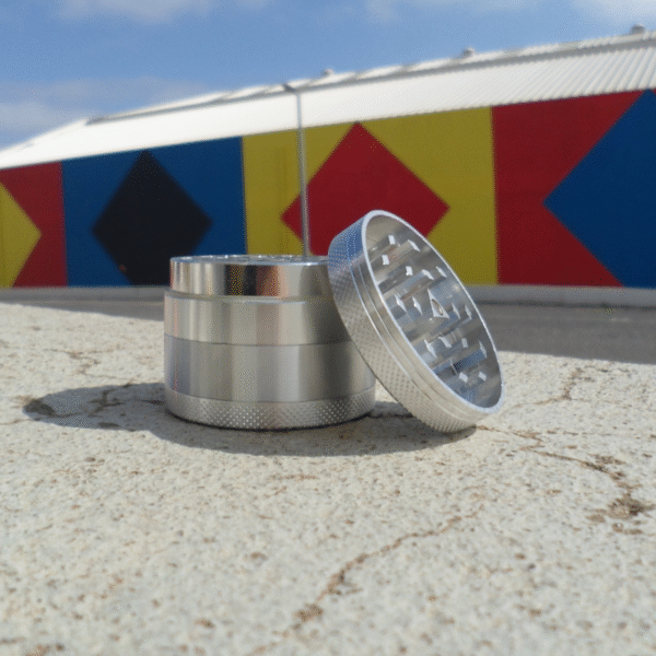 grinder prateado 50mm 4 partes