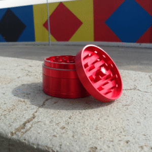 grinder prateado 60mm 4 partes vermelho