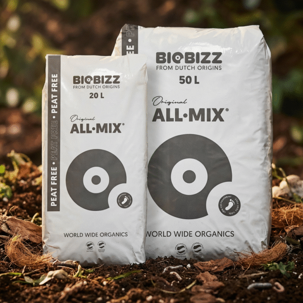 Firefly_Gemini Flash_Create a 1-1 high-end commercial product photo of All BioBizz All-Mix Peat Free Bags, 798673